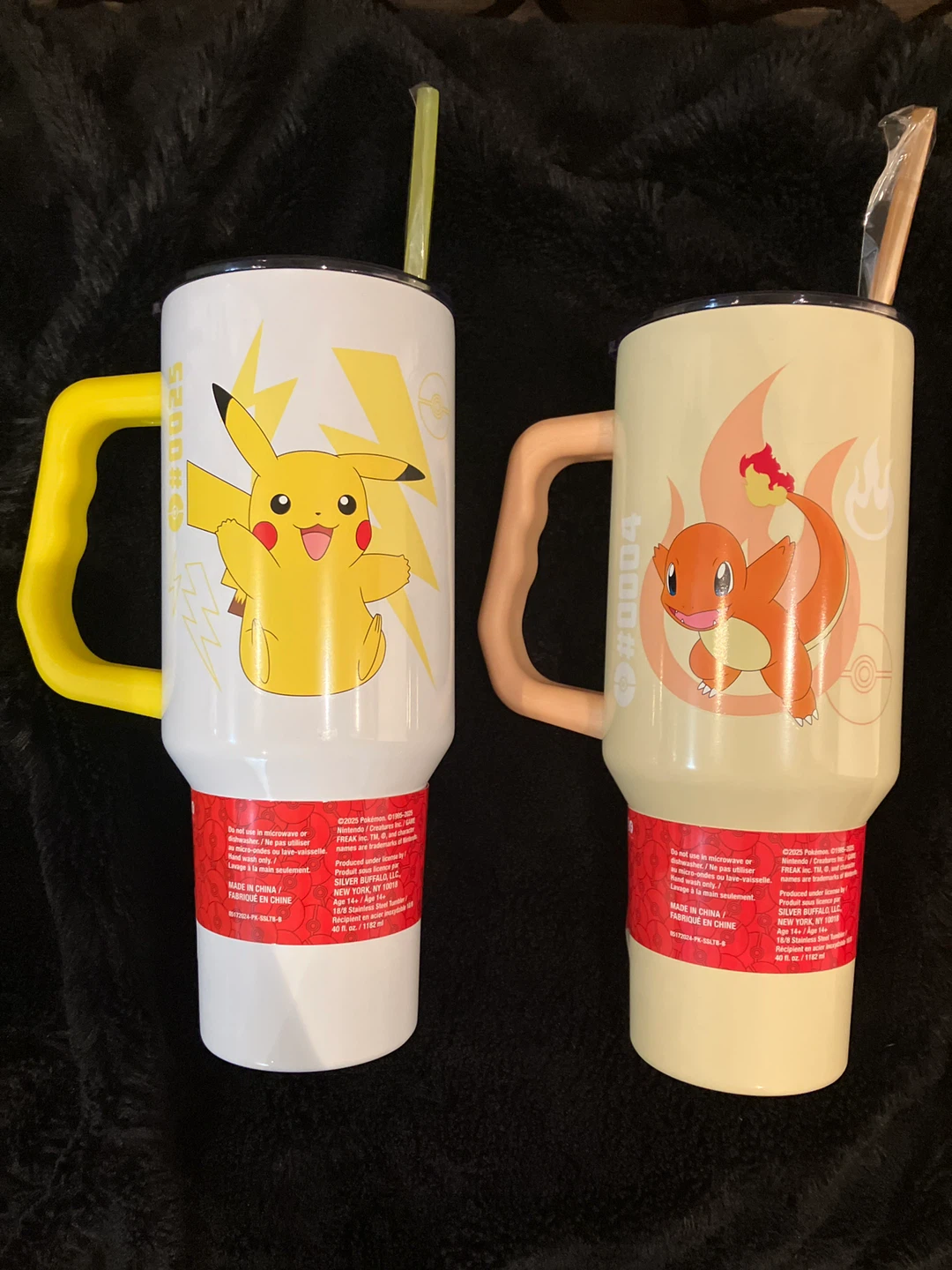 Pokémon Stainless Steel Tumblers $19EACH - Pikachu & Charmander