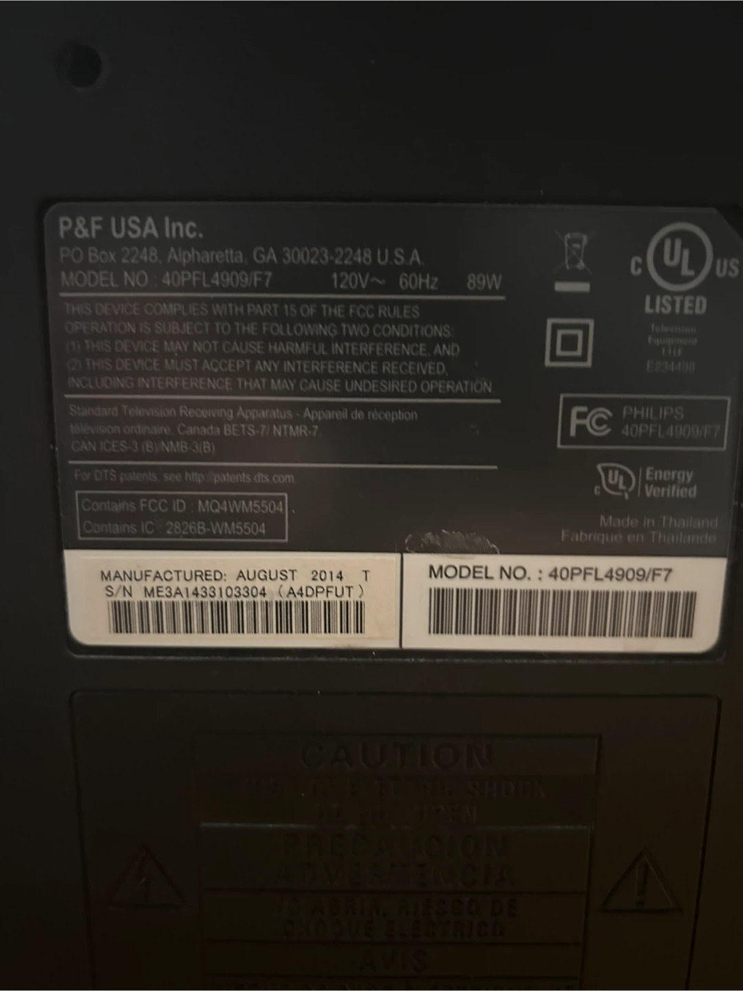 Philips 40" TV - photo 3