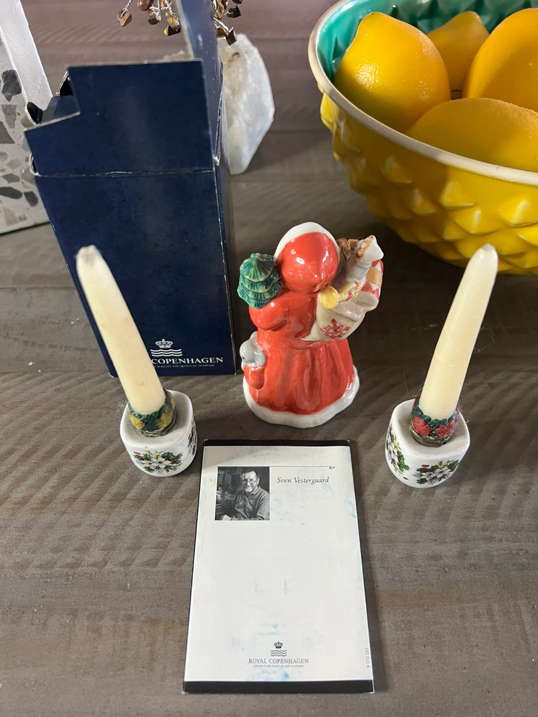 Royal Copenhagen Annual Santa Figurine & Candle Holders - photo 4