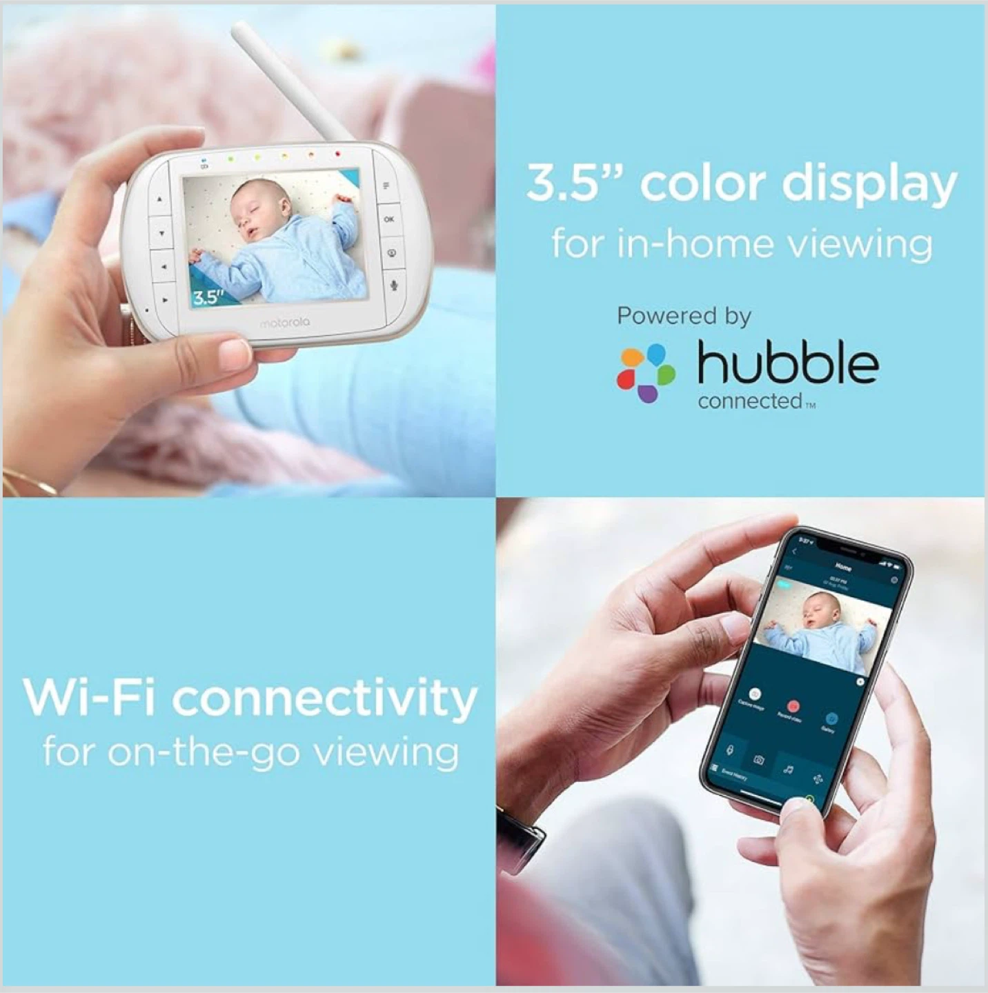New Box Motorola Hubble Connected Baby Monitor - photo 3