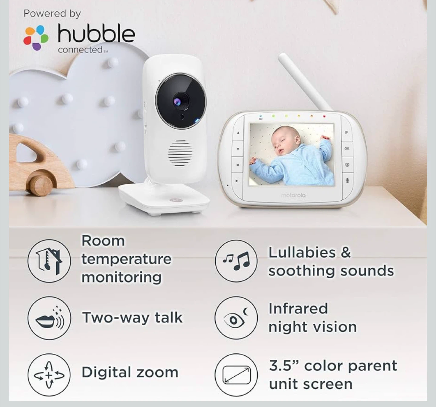 New Box Motorola Hubble Connected Baby Monitor - photo 4