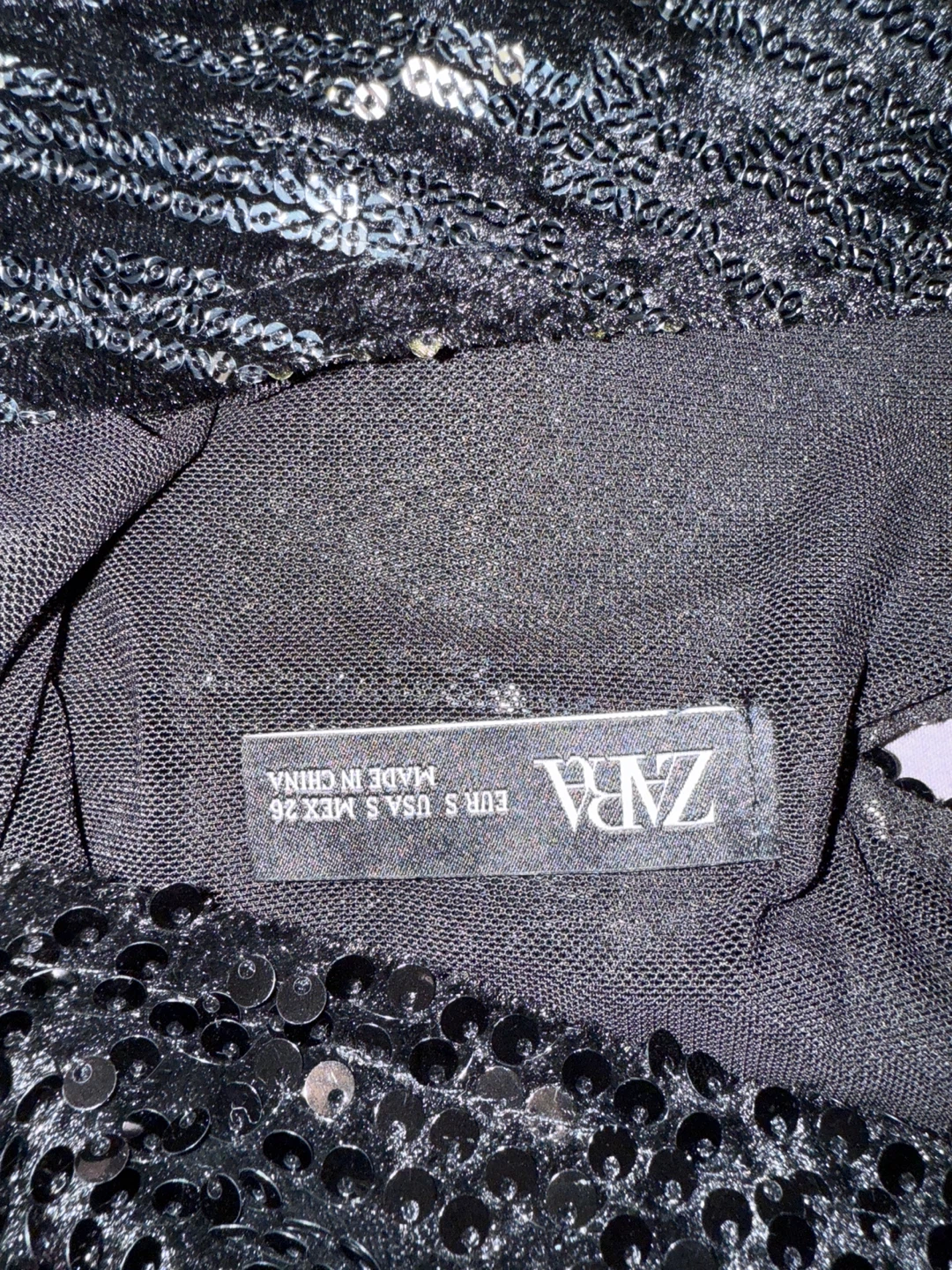 Zara Sequin Mini Dress - Size S - photo 3