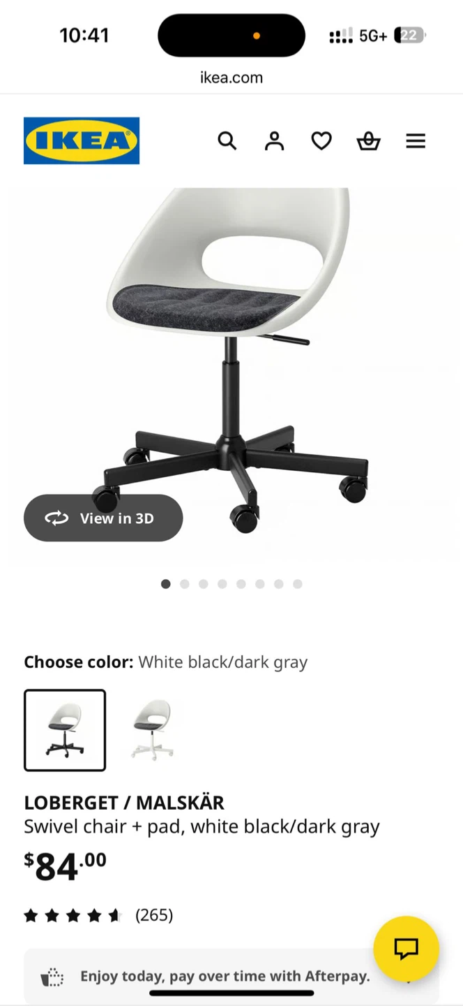 IKEA LOBERGET / MALS KÄR Swivel Chair - photo 2