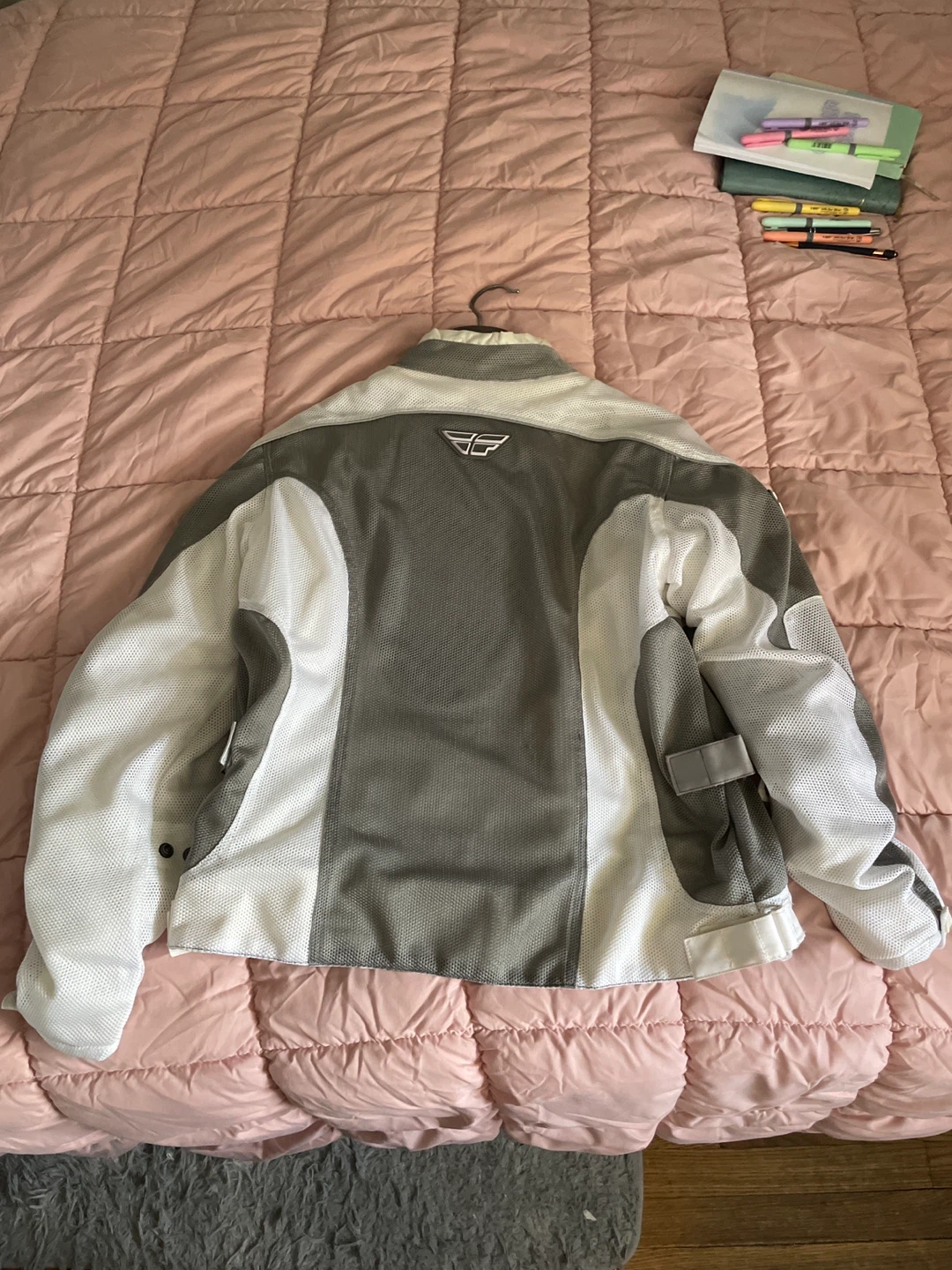 Fly Racing Women's Motorcycle Jacket Gray/White - photo 2