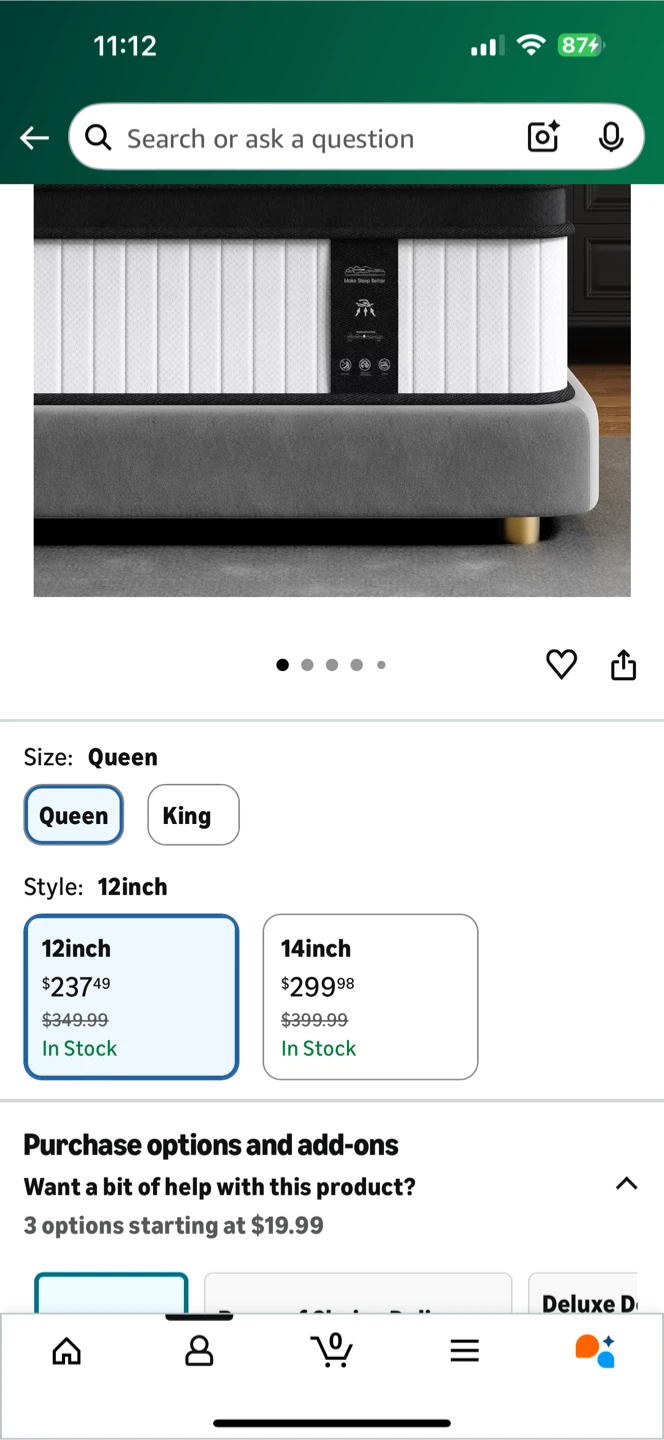 Queen Size 12-Inch Memory Foam Mattress - photo 2