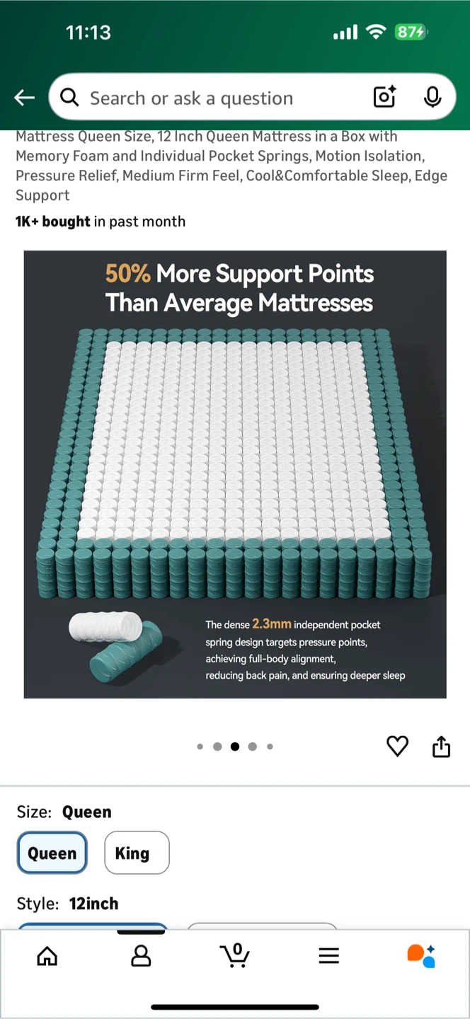 Queen Size 12-Inch Memory Foam Mattress - photo 3
