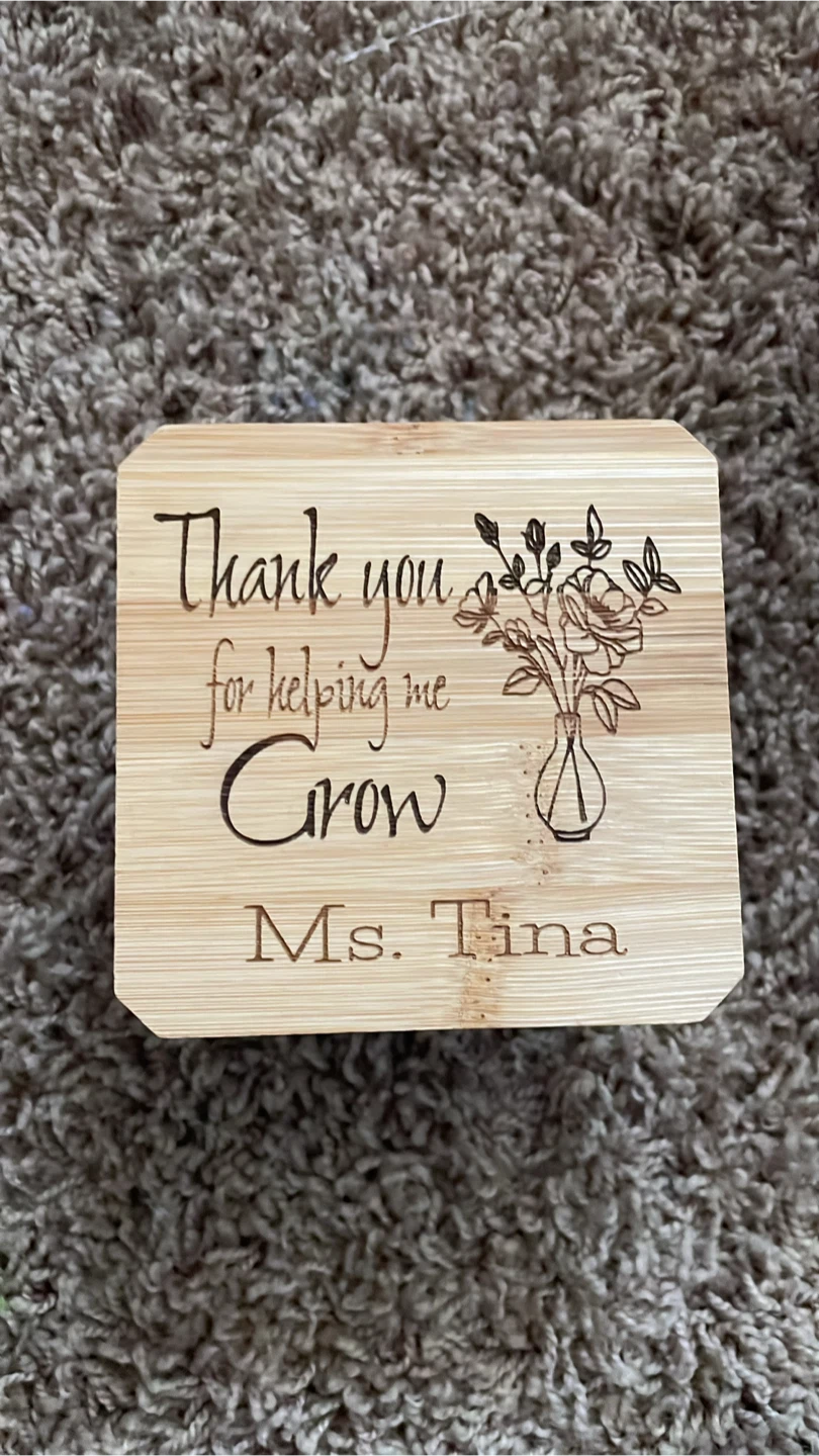 Personalized Glass Jar with Bamboo Lid