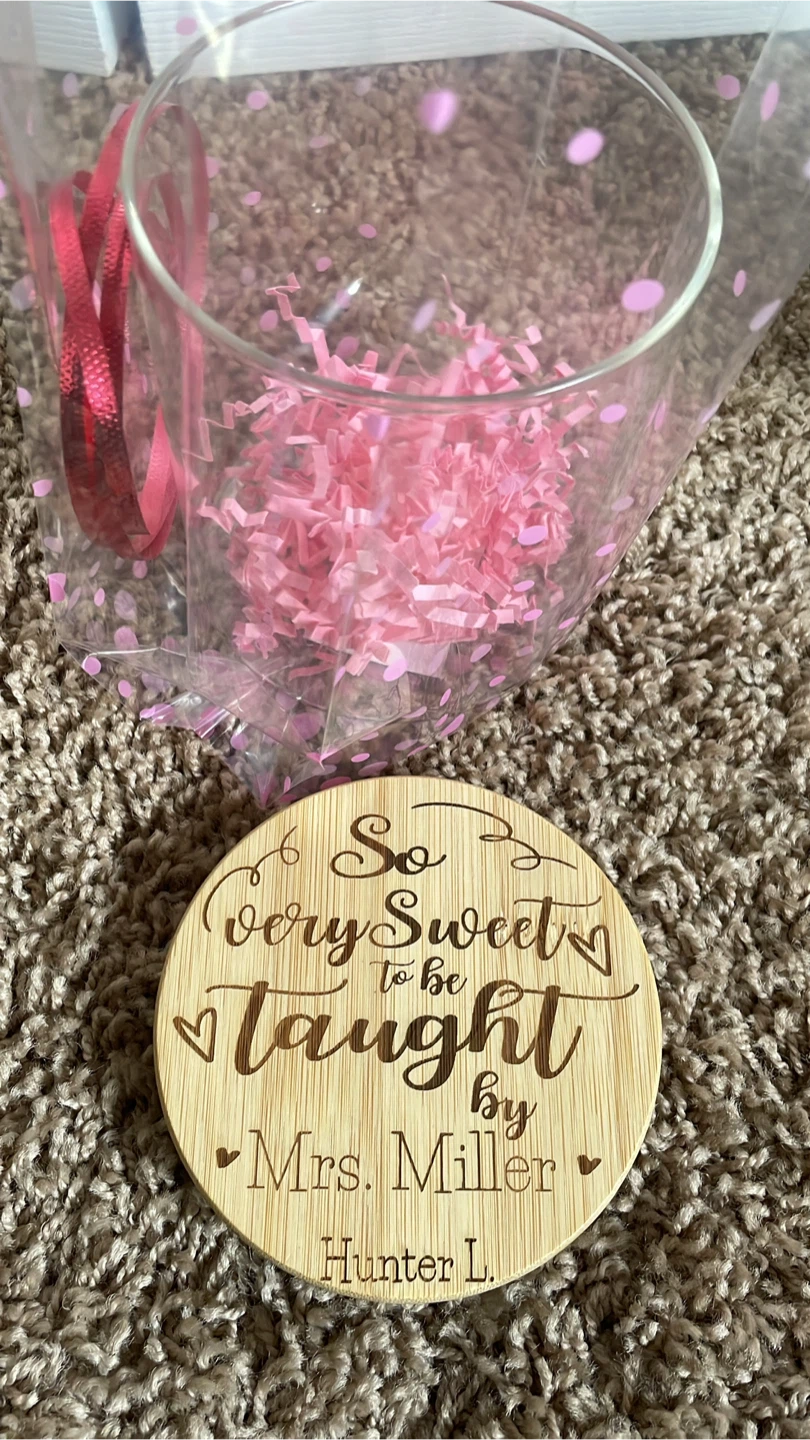 Personalized Glass Jar with Bamboo Lid - photo 5