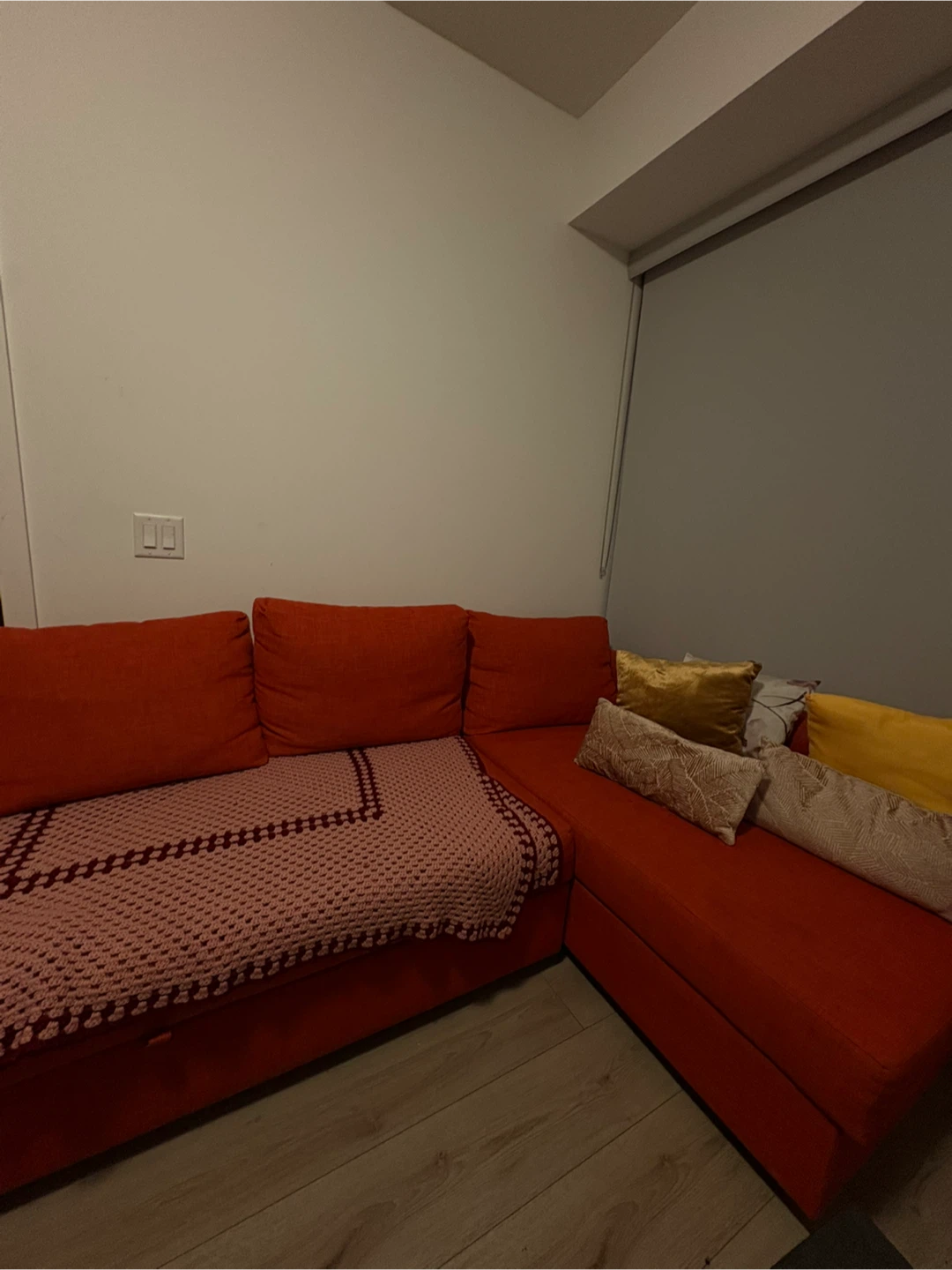 IKEA Orange Sectional Sofa - Like New! - photo 2