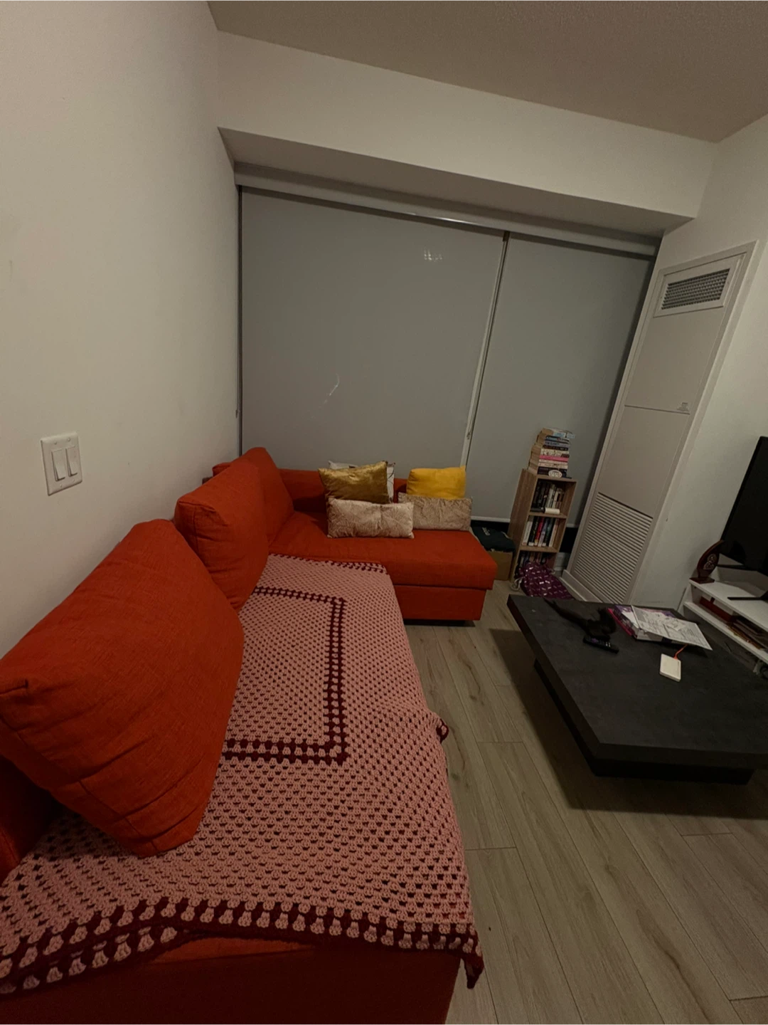 IKEA Orange Sectional Sofa - Like New! - photo 4