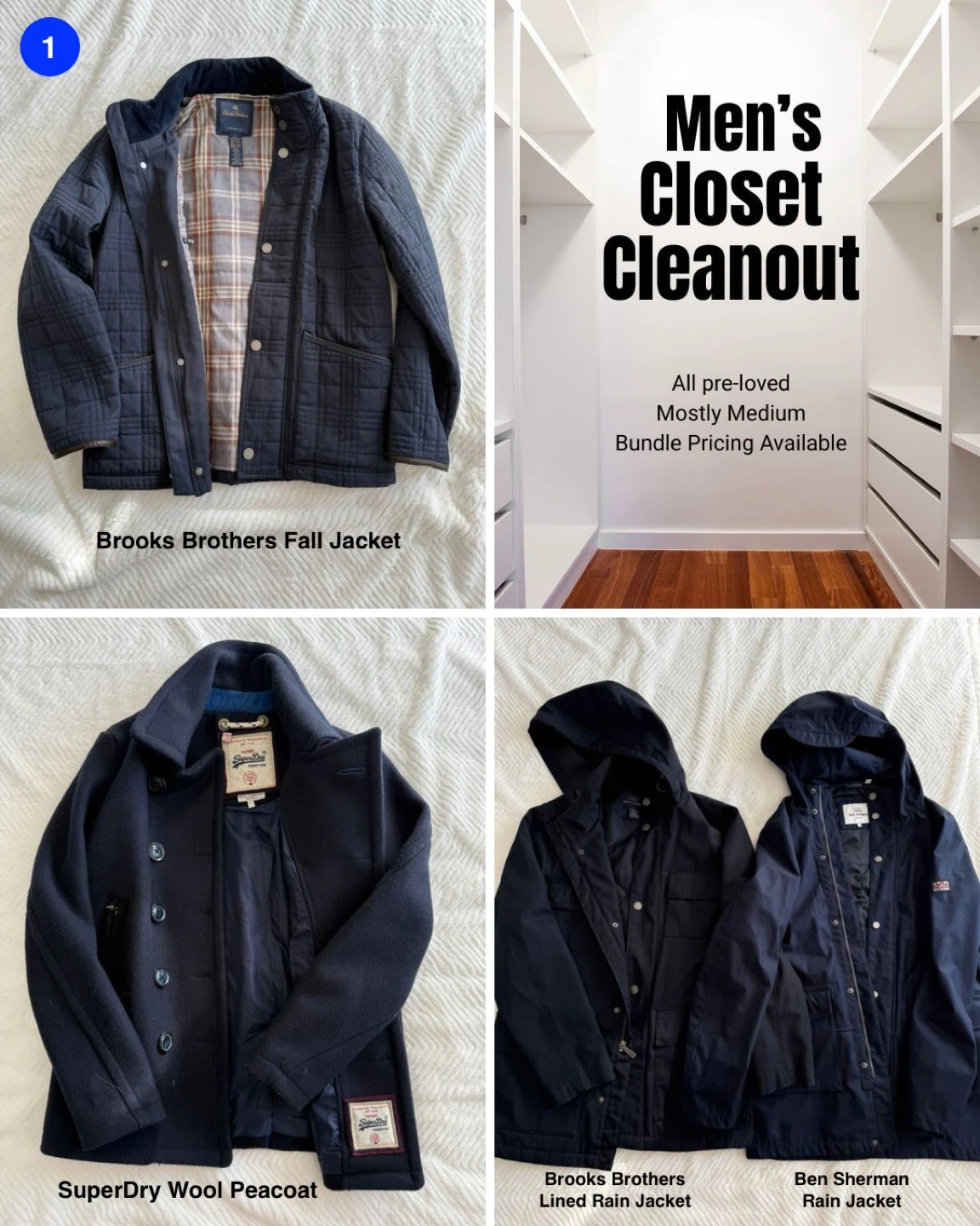 Men's Closet Cleanout Active Tops & Jackets Bundle