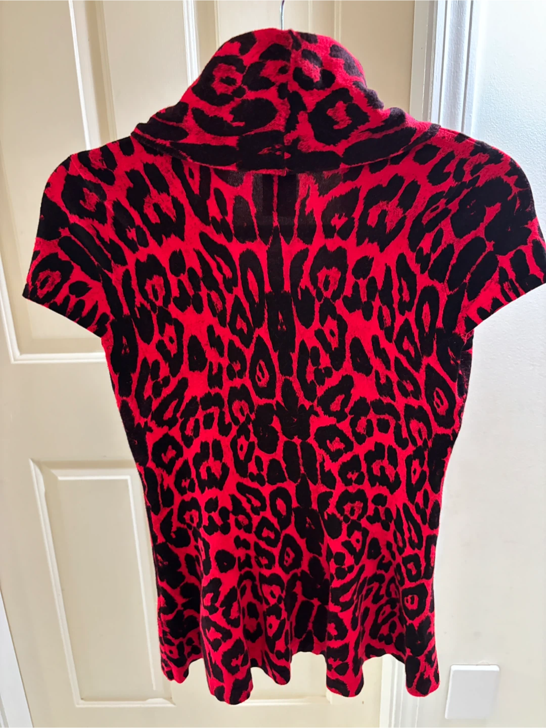 ❤️ 🐆 NEW INC International Concepts Red Leopard Print Top  🐆❤️ - photo 4