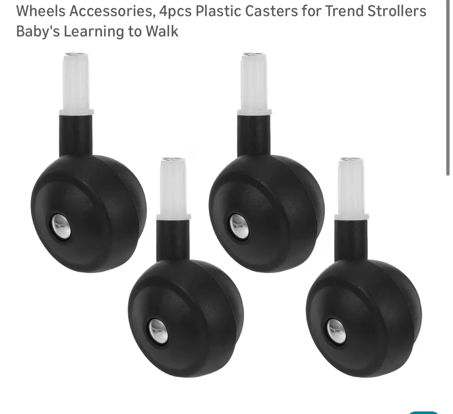 New 4pcs Plastic Casters for Trend Strollers