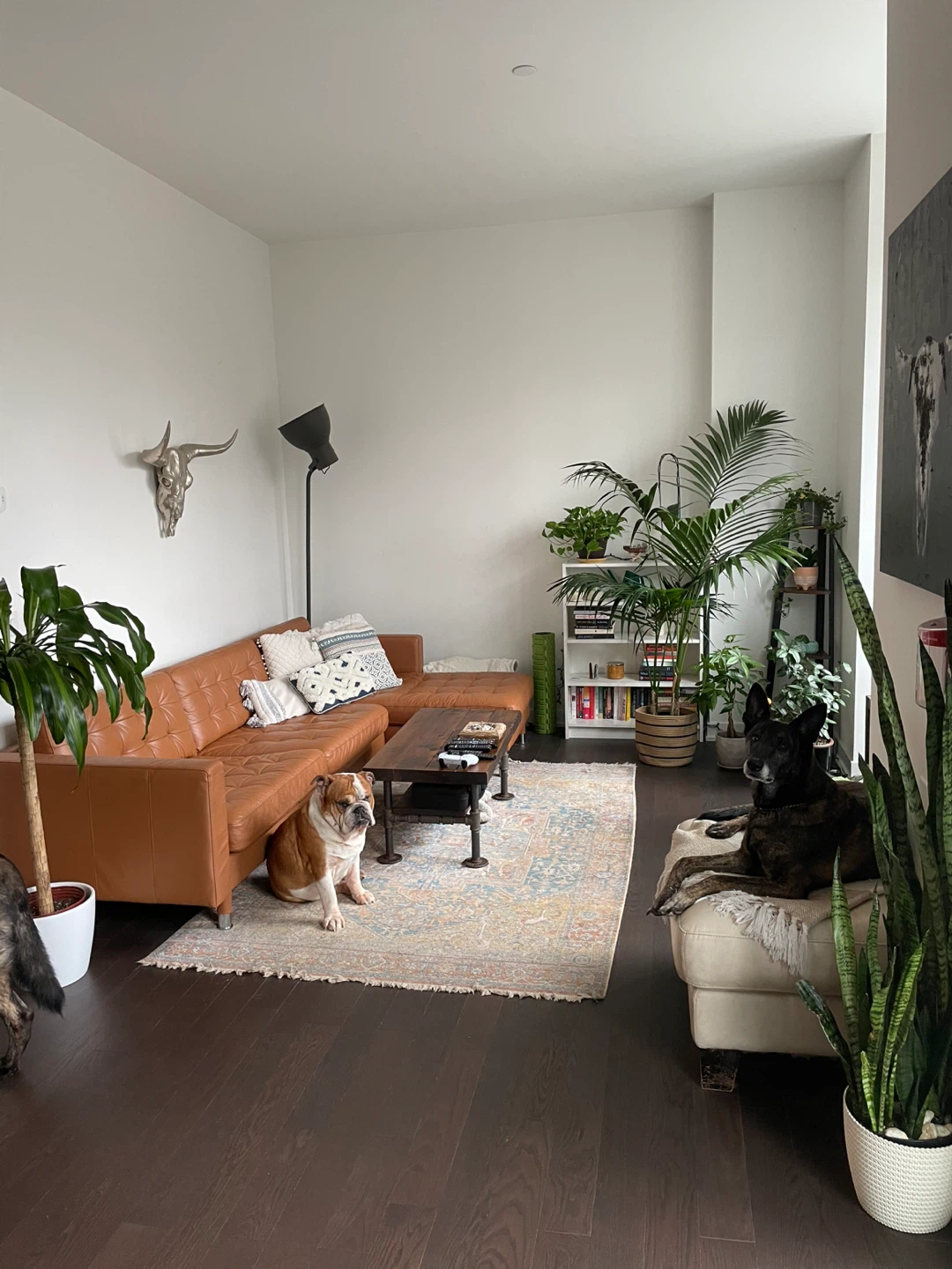 IKEA Morabo Sofa with Chaise - Golden Brown