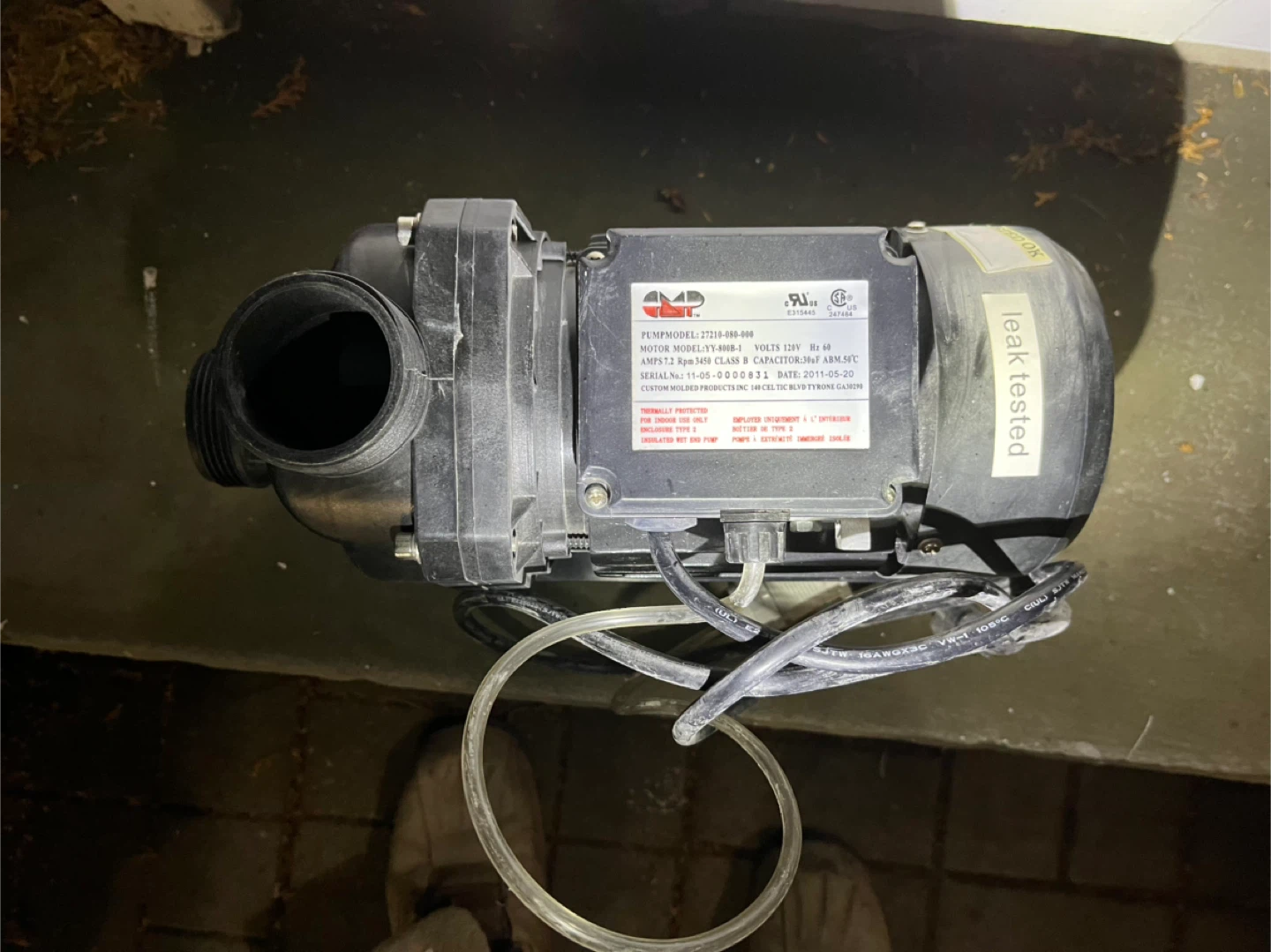 CMP Nexxus Ninja 70 Bath Pump [7.2A] [1S] (27210-080-000)