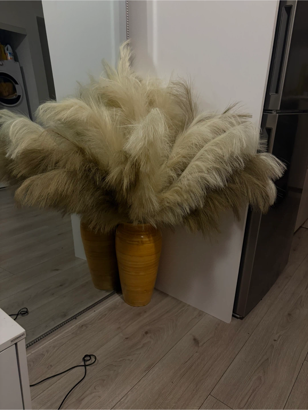 Pampas Grass in Vases