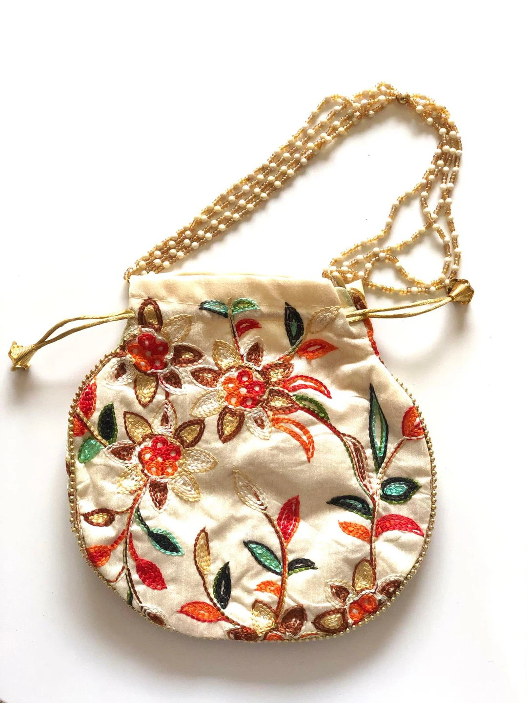 Embroidered Floral Drawstring Pouches/potlies - photo 4