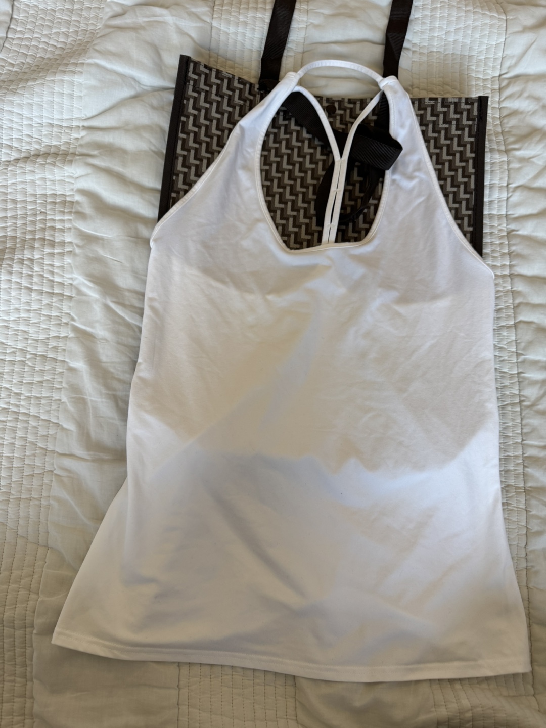 ALO Yoga White Tank Top - Size M - photo 4