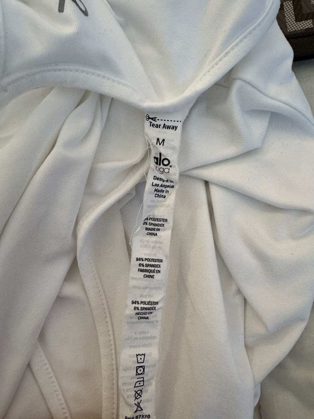 ALO Yoga White Tank Top - Size M - photo 3