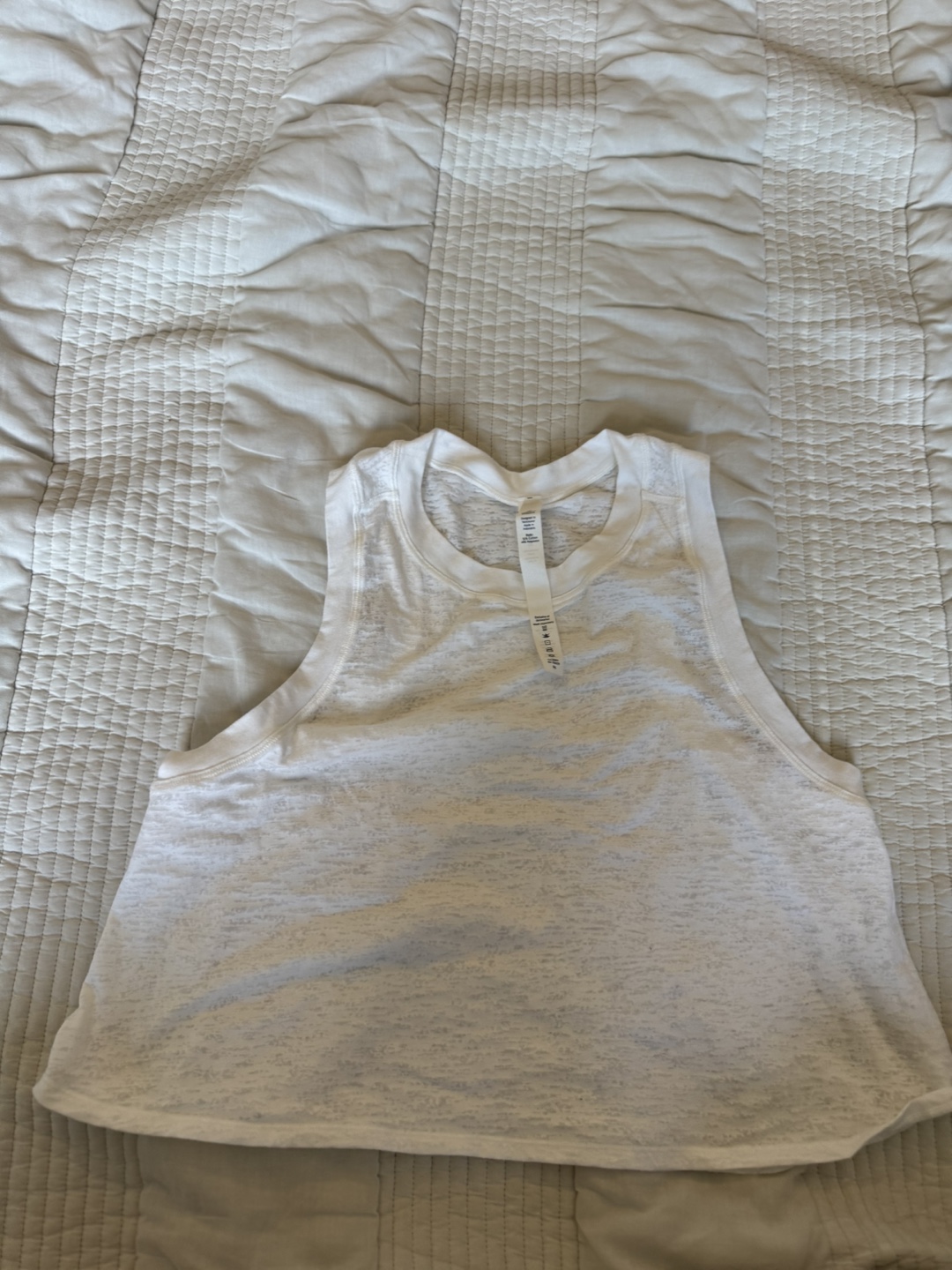 Lululemon Athletica White Tank Top - Size 6 - photo 3