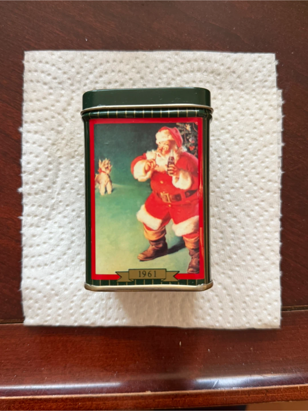 Coca-Cola 1961 Santa Tin Candle - photo 3