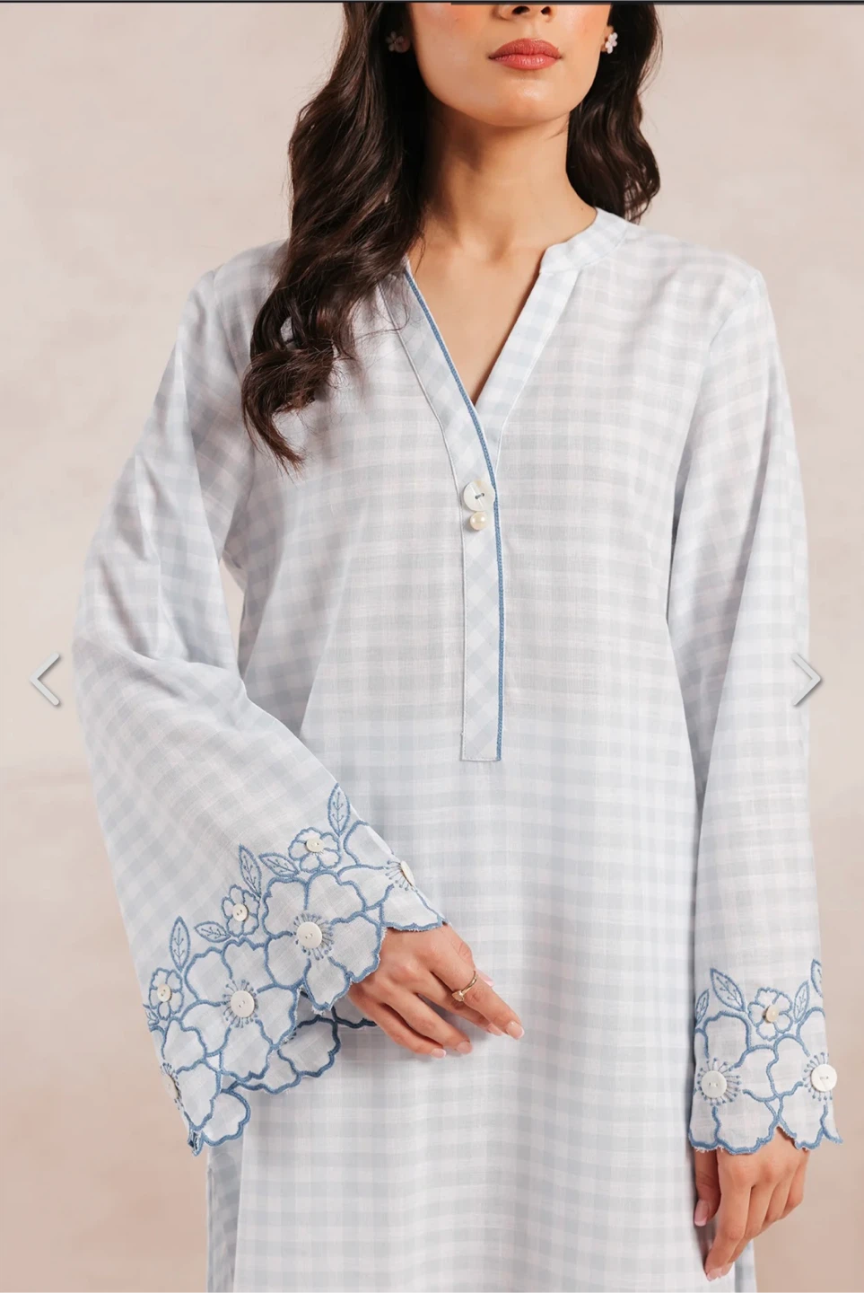 Ethnic Grey Embroidered Cord Set - photo 5