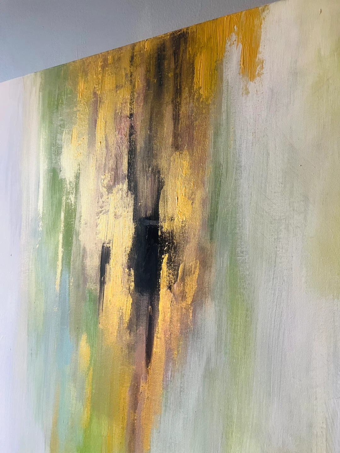 Abstract Painting - Gold, Green, Black - photo 3