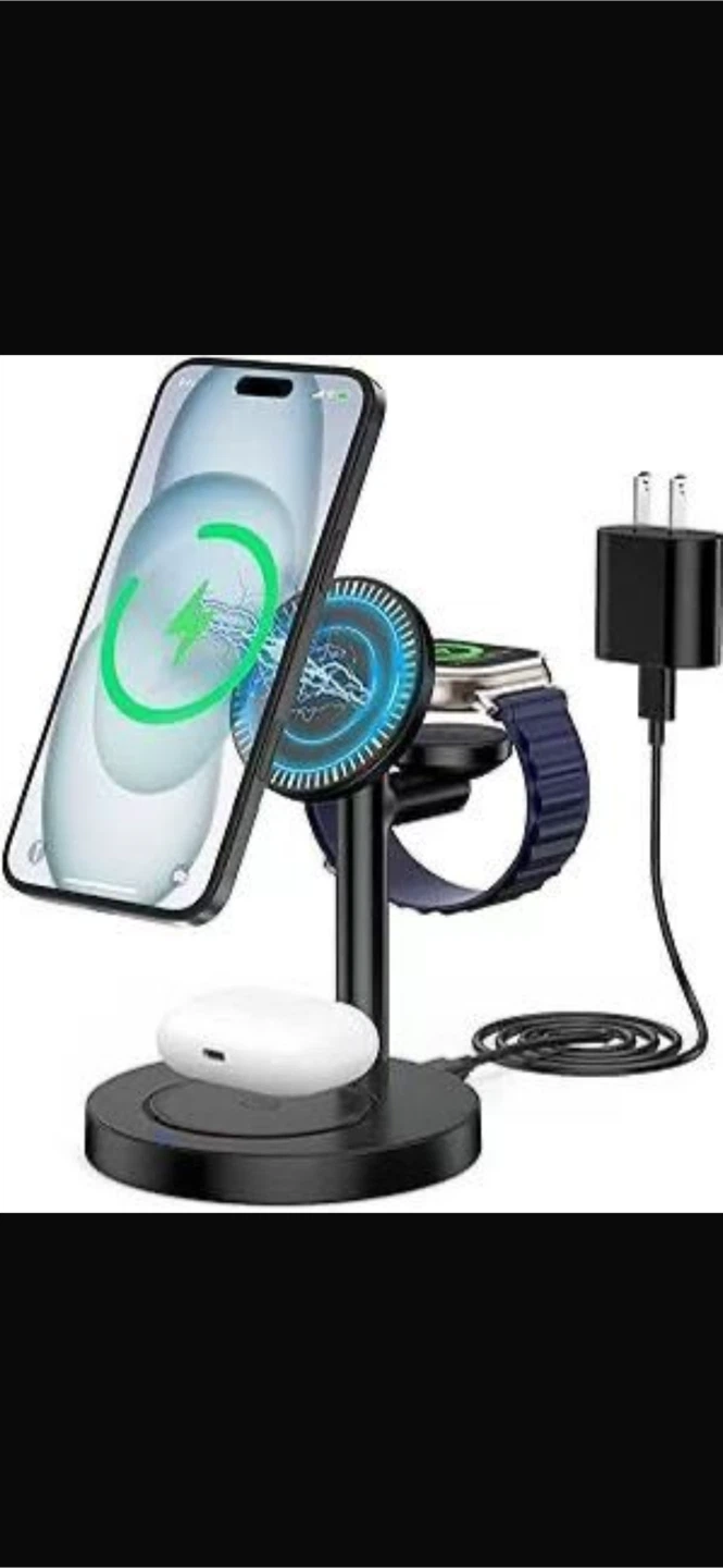 3 in 1 Wireless Charger Stand - Phone, Watch, AirPods