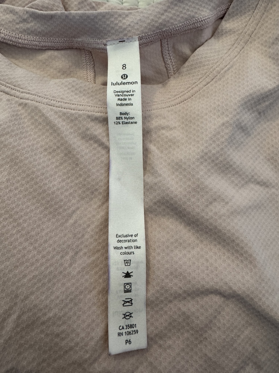 Lululemon Long Sleeve Shirt Size 8