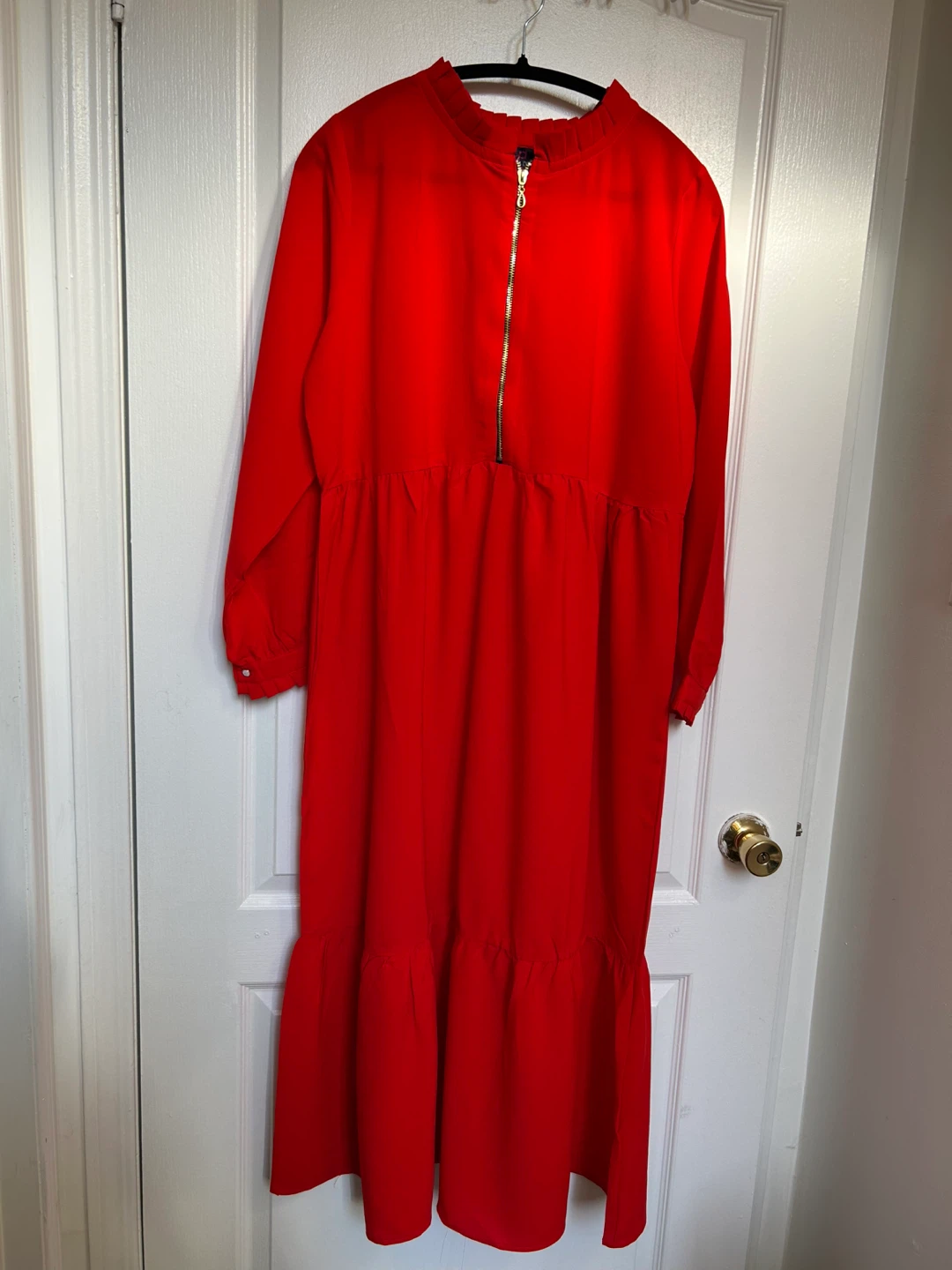 Red Solid Maxi dress - photo 5
