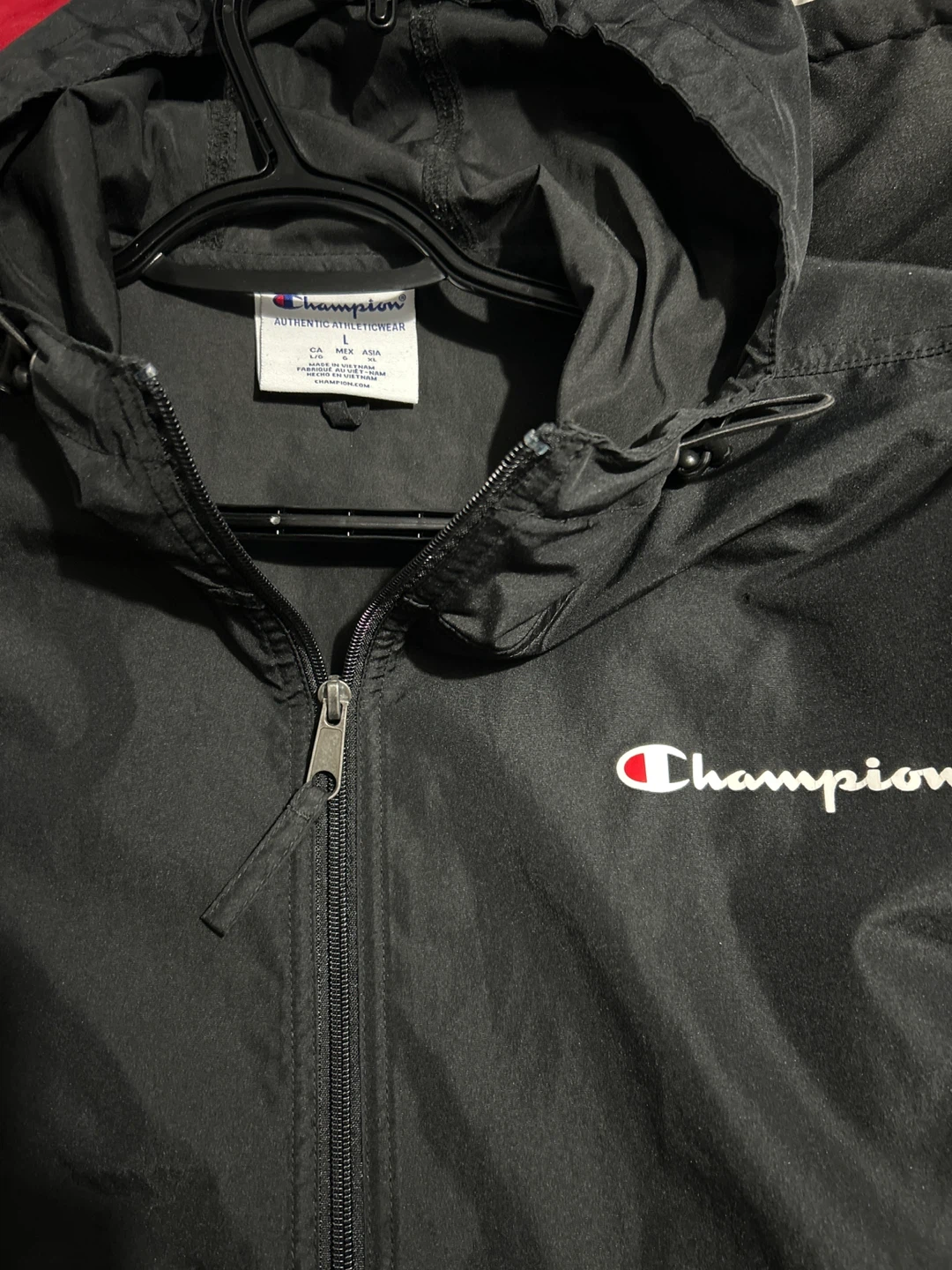 Champion Black Pullover Jacket - Size L - photo 2