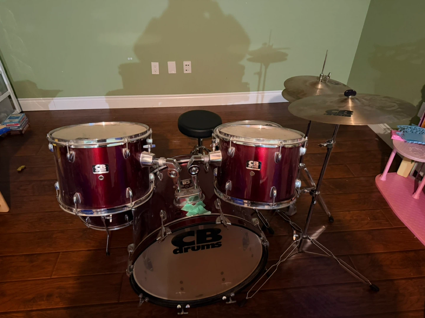 CB Drums Drum Set - Burgundy - photo 2