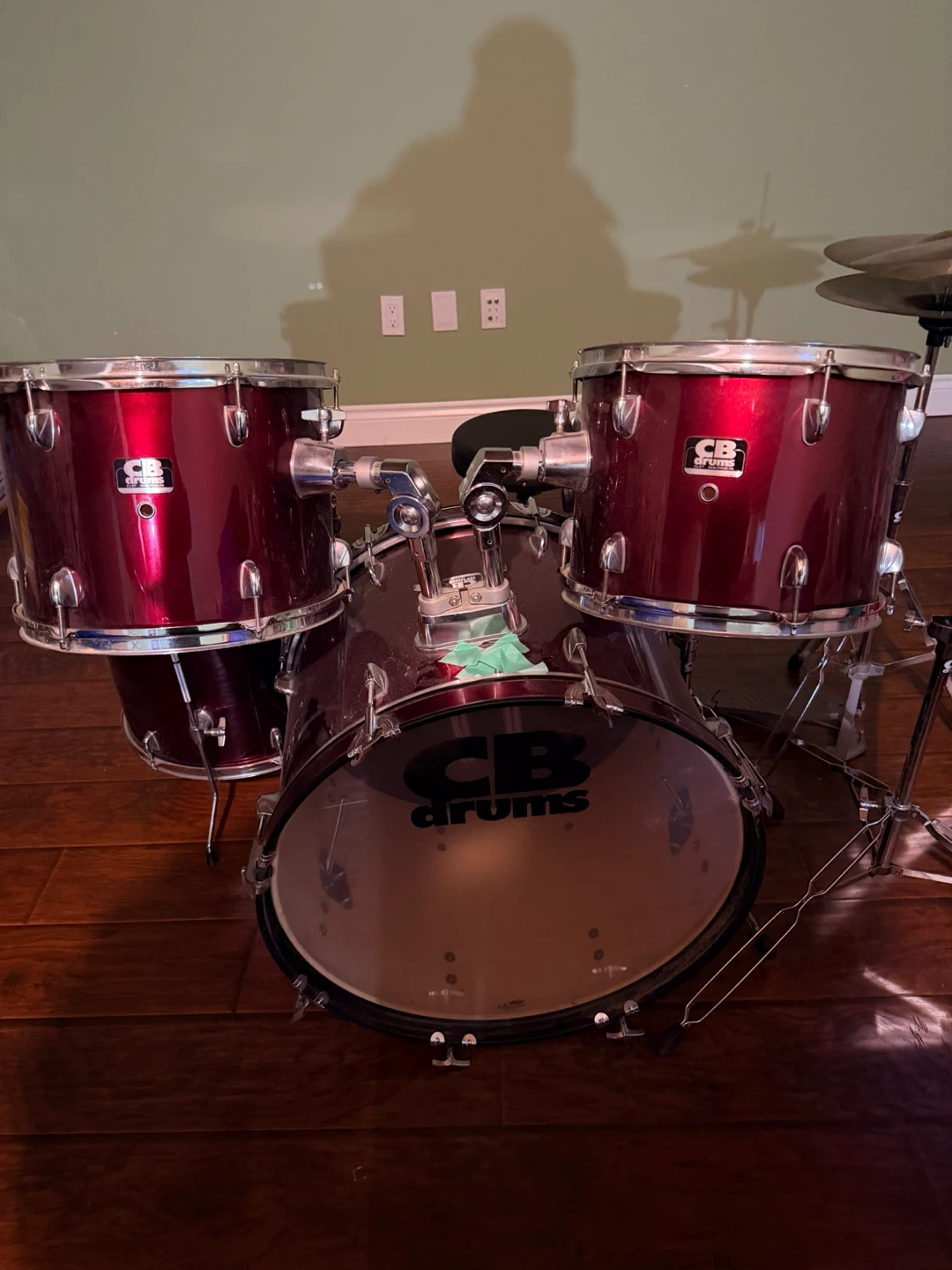 CB Drums Drum Set - Burgundy