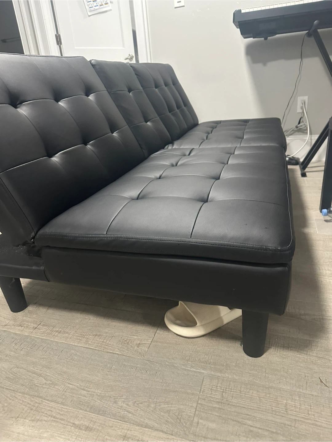 Black Futon Couch - photo 2