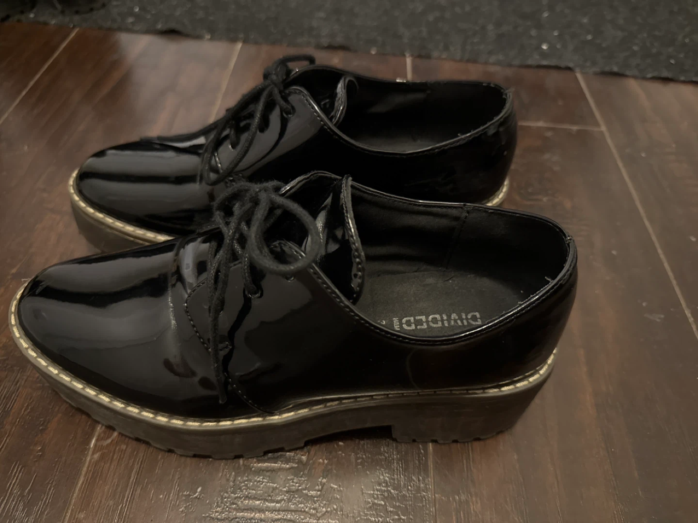 H&M Divided Black Platform Shoes - Size 38 - photo 3