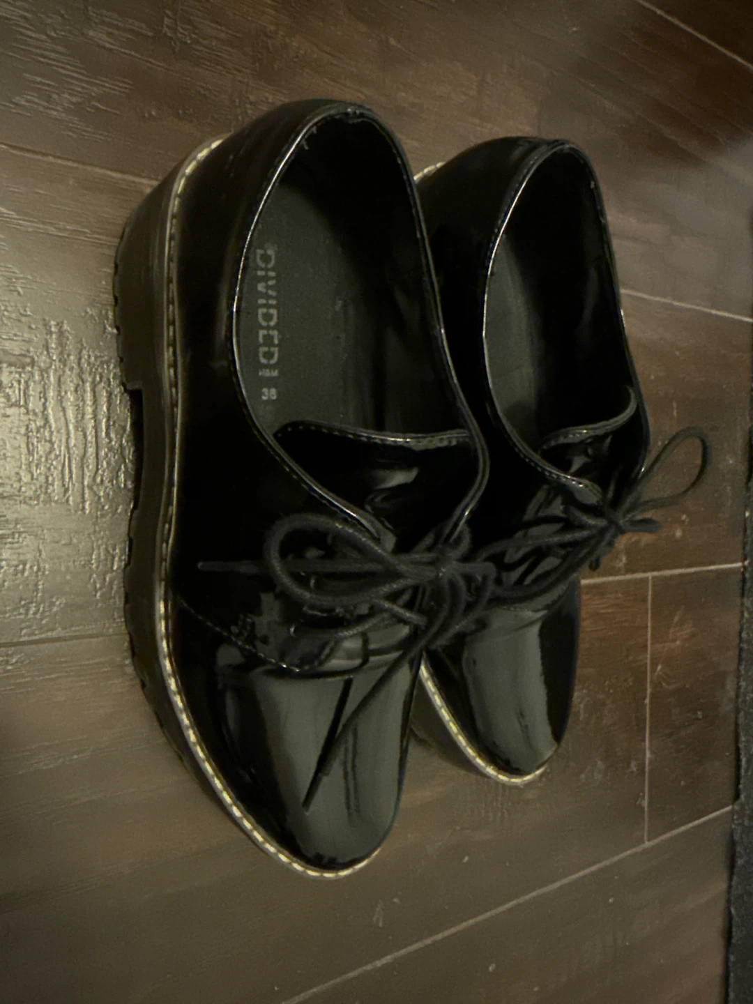 H&M Divided Black Platform Shoes - Size 38