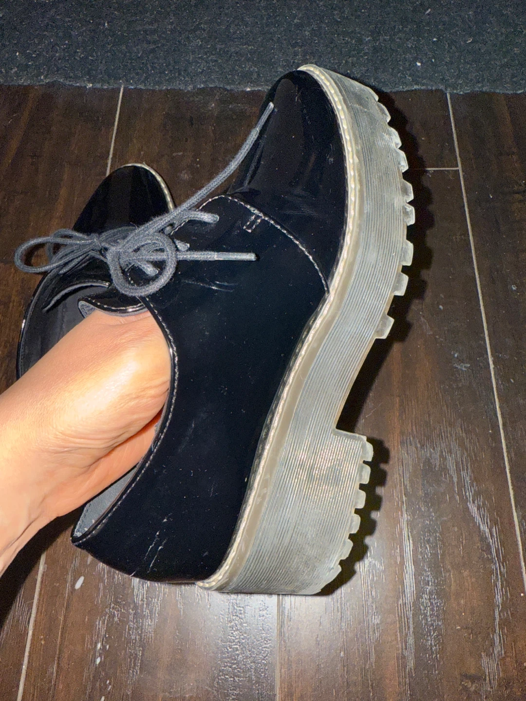 H&M Divided Black Platform Shoes - Size 38 - photo 5