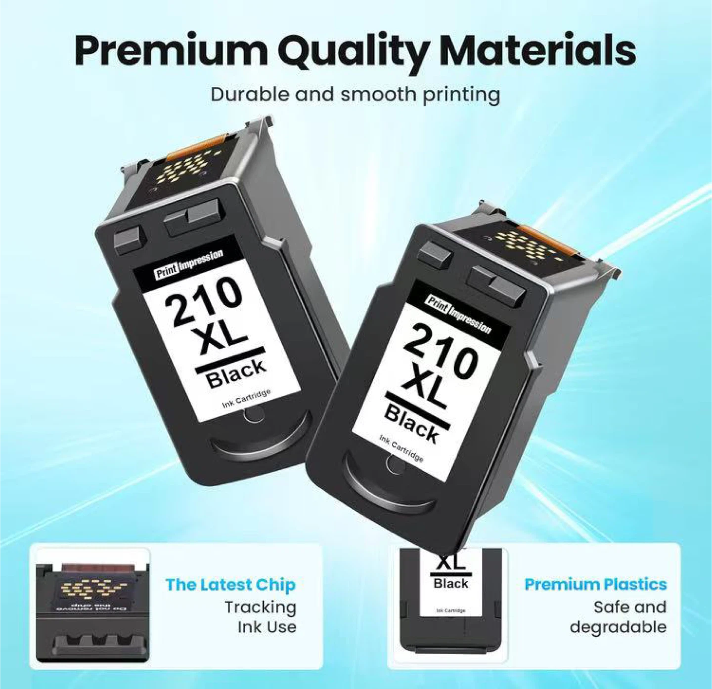 Print Impression 210 XL Black Ink Cartridge - 2 Pack - photo 4