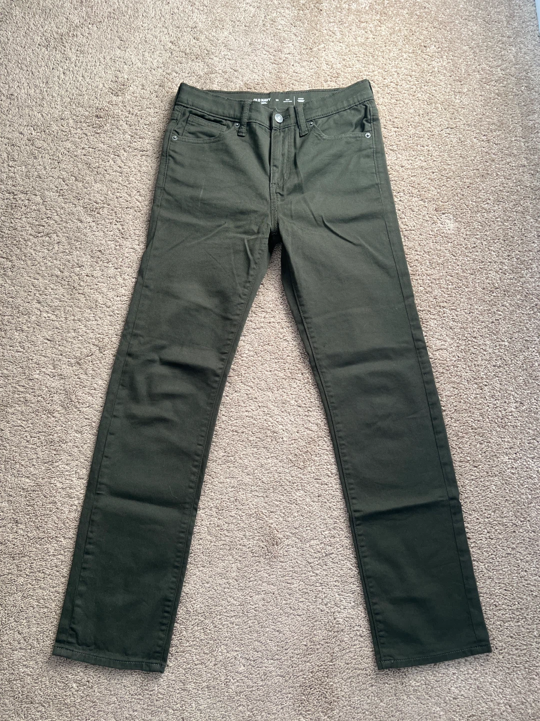 Old Navy Slim Jeans - Olive Green - Built-In Tough