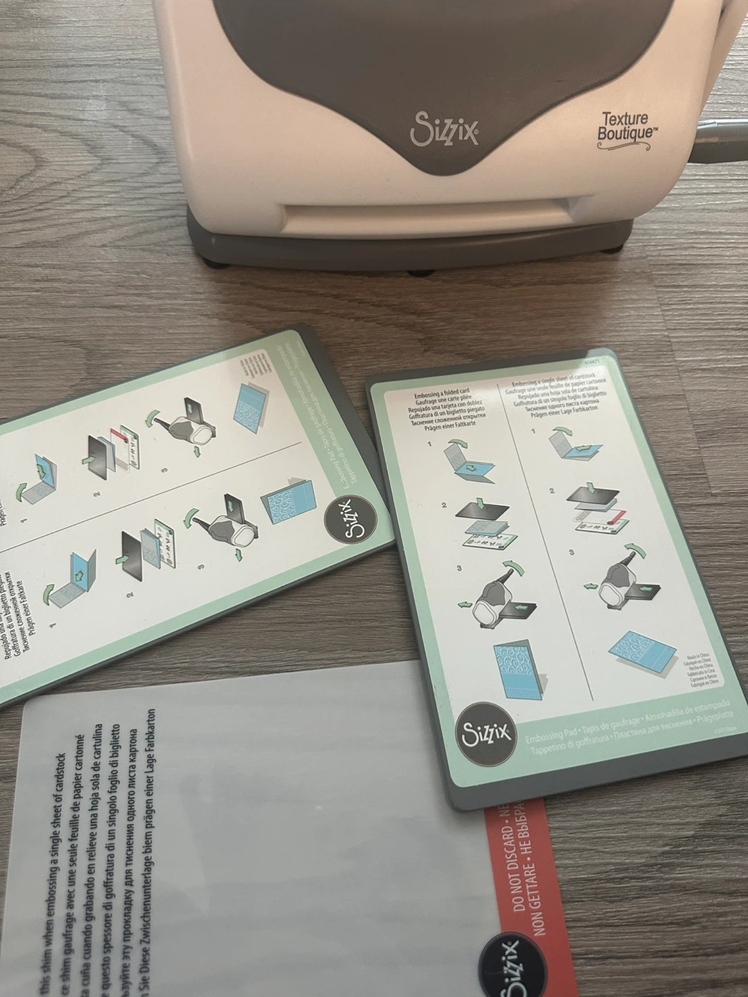 Sizzix Texture Boutique Embossing Machine