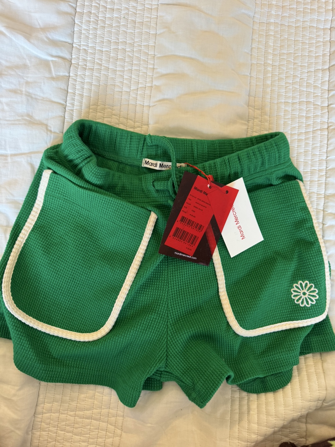 Mardi Mercredi Green Shorts - Size Free
