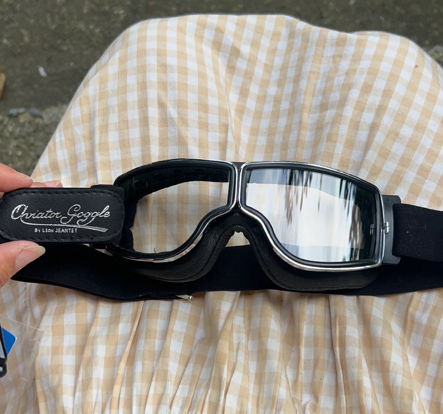 Aviator Goggles - T3 - Black, Gold, Clear