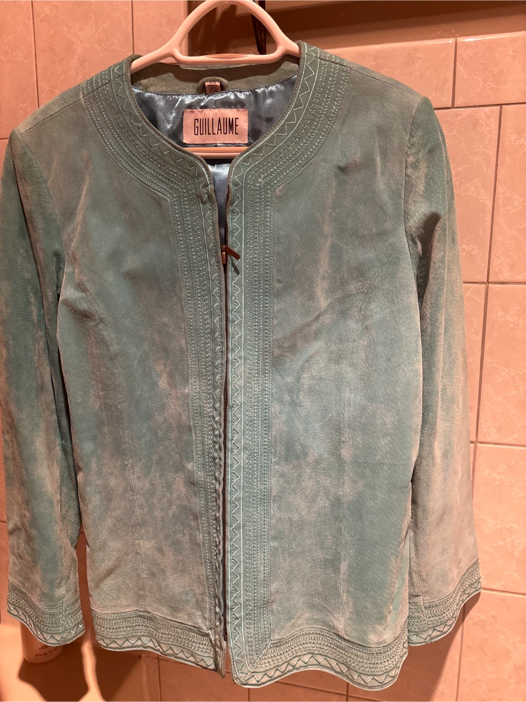 Guillaume Turquoise Suede Jacket - photo 2