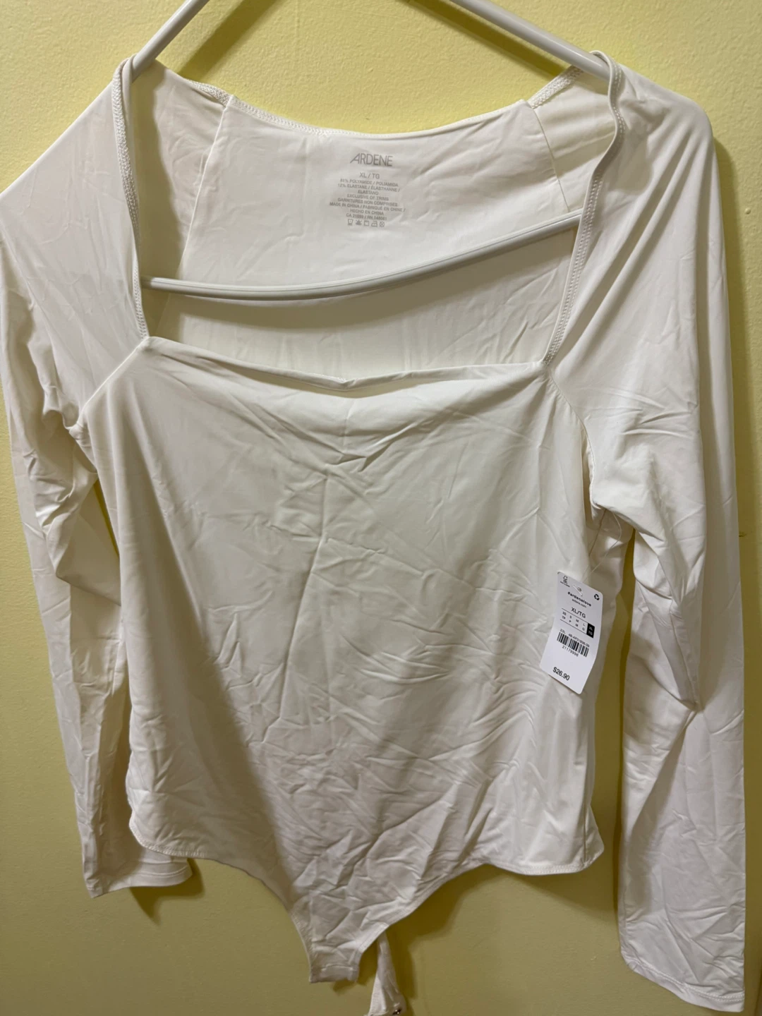 Ardene White Bodysuit - Size XL