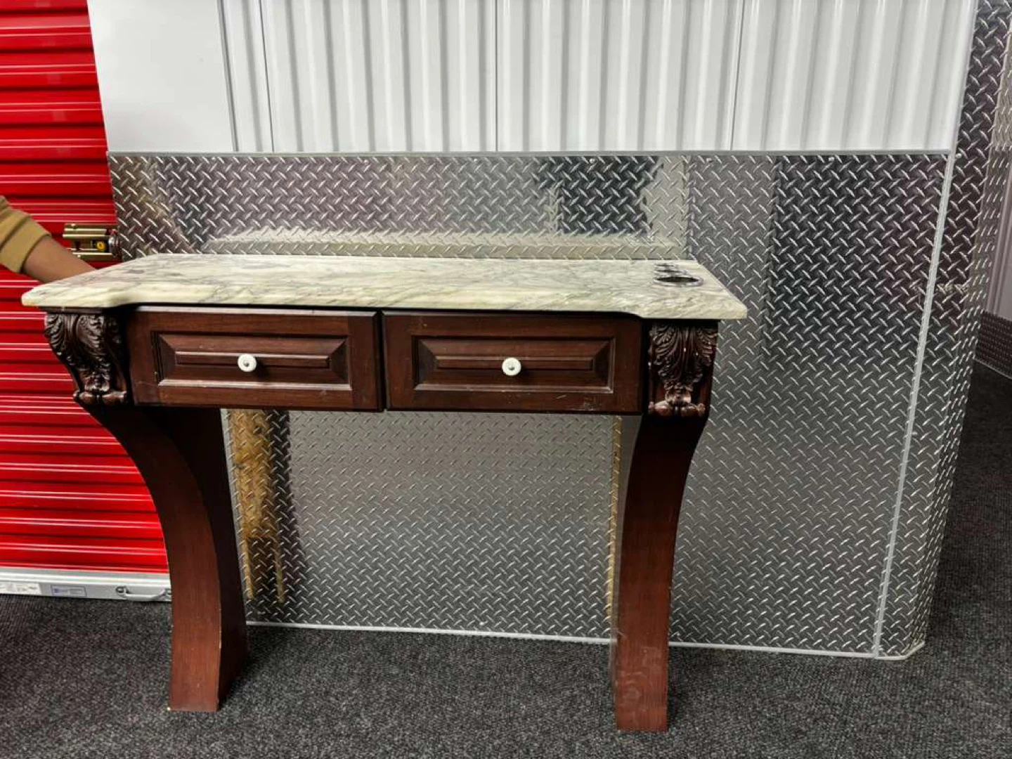 Marble Top Console Table - photo 5
