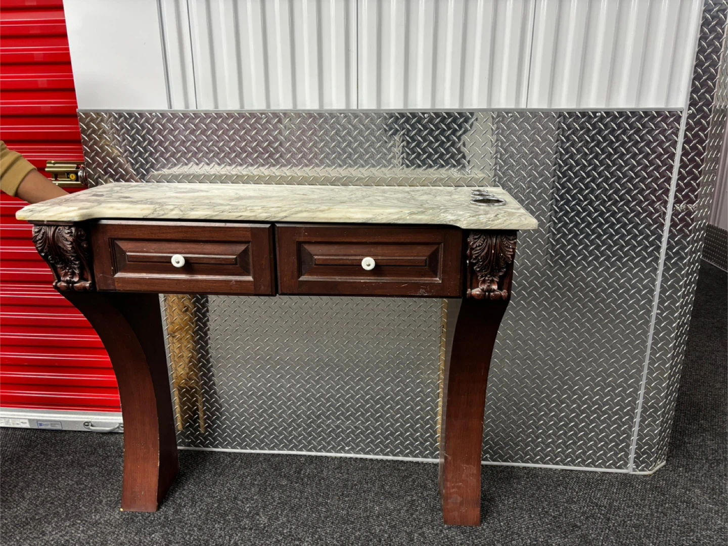 Marble Top Console Table