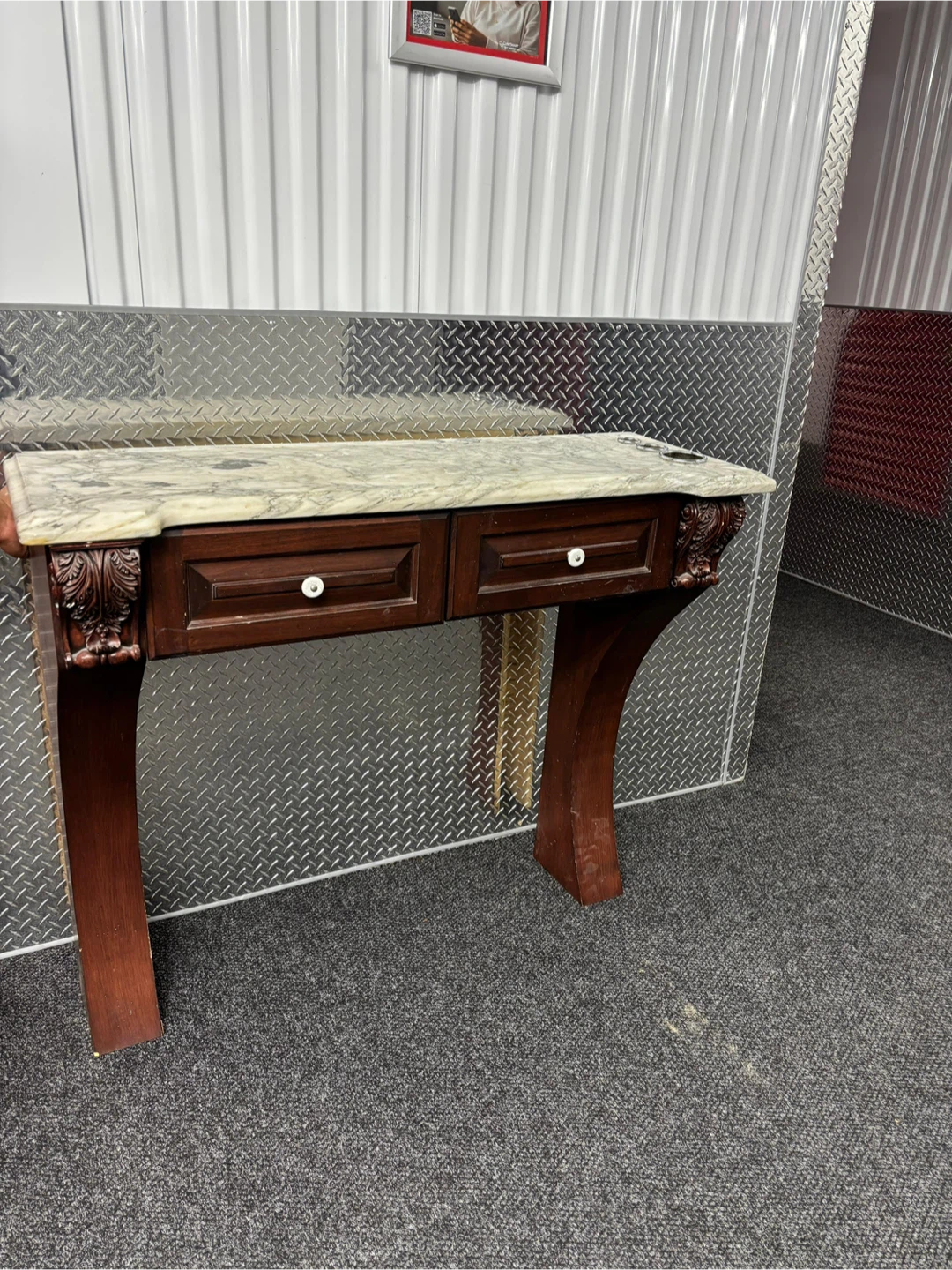 Marble Top Console Table - photo 3