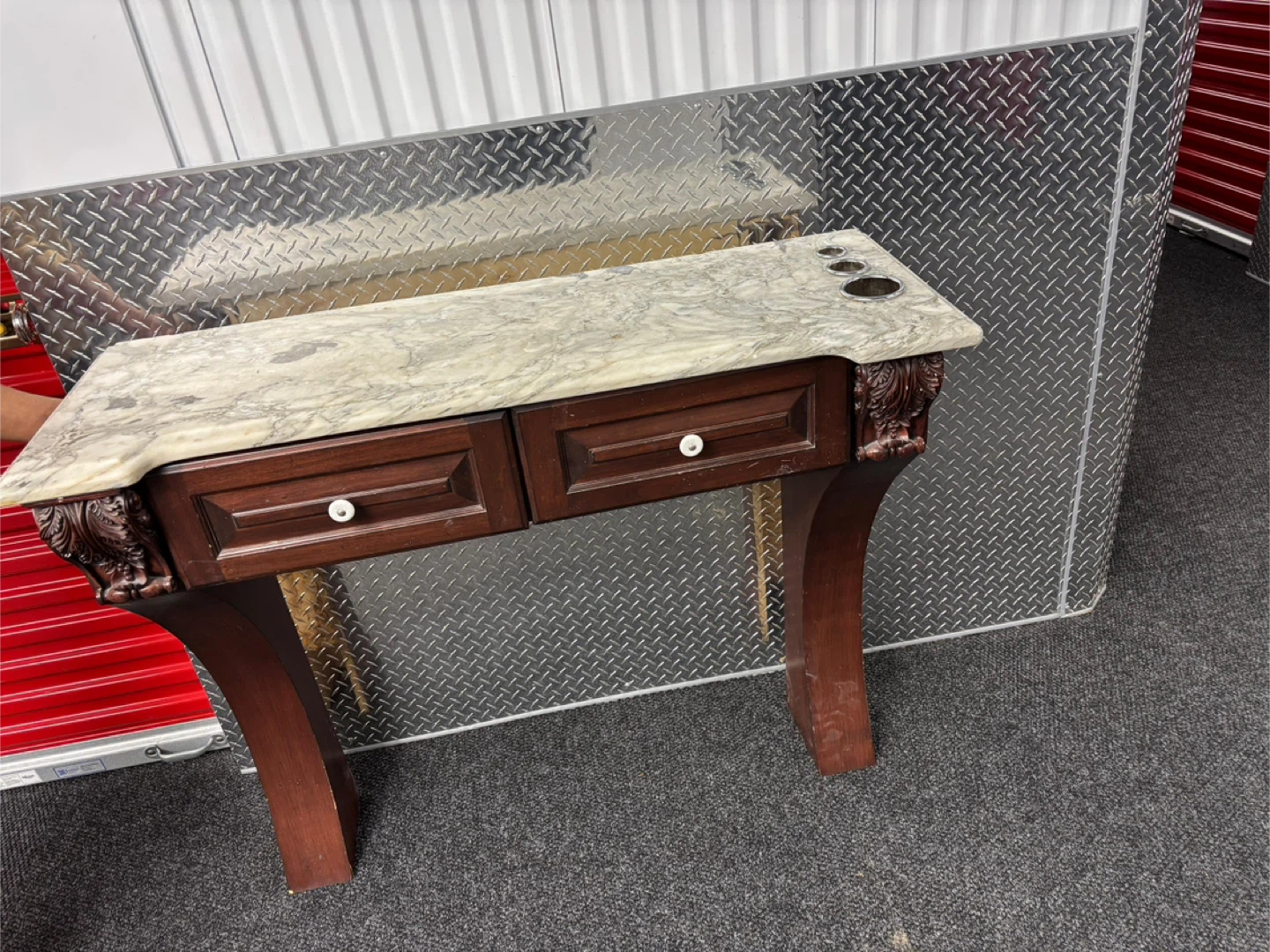 Marble Top Console Table - photo 4