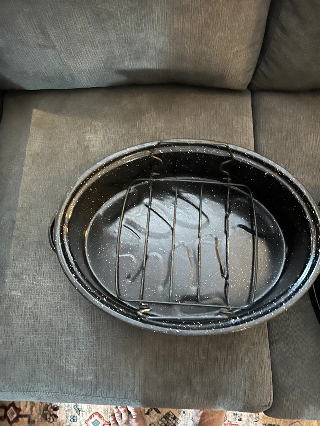 Roaster Pan with Lid and Rack - photo 3