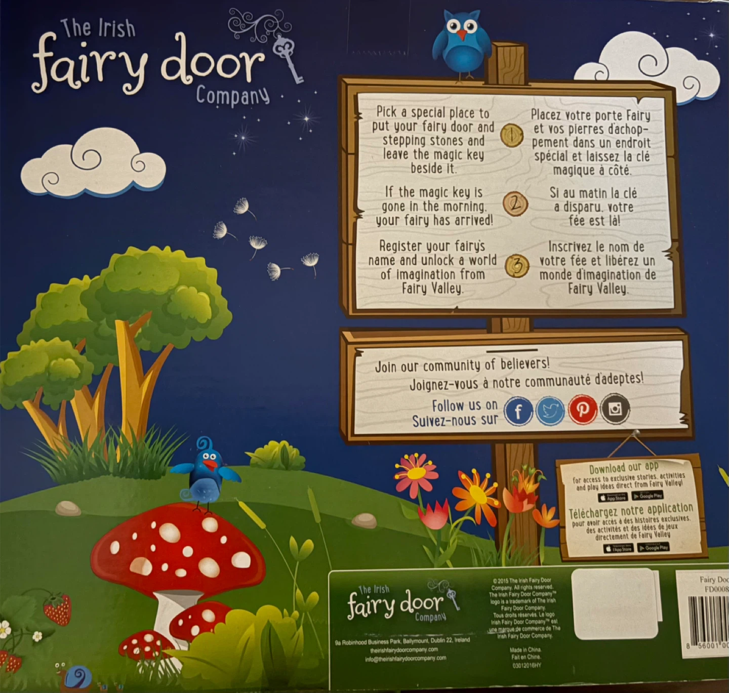 Brand new and sealed -The Irish Fairy Door Co. - Fairy Welcome
